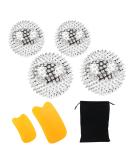 Vegcoo Igelball Massage Set - 4 Hedgehog Acupressure Balls & 2 Gua Sha Boards for Improved Blood Circulation | International Shipping - Buy Online on GoSupps.com