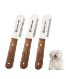 FLAMIA & JABZ Professional Stripping Knife  3 inch Stainless Steel Blade with Wooden Handle - Right Handed Tool 3 Piece Pack Natural wood - Buy Online on GoSupps.com