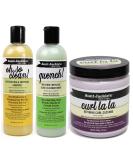 Aunt Jackie's Curls & Coils | Set of 3 | Shampoo "Oh So Clean" 355ml | Defining curl cream "Curl La La" 426g | Leave-in conditioner "Quench" for intensive moisture 355ml - Buy Online on GoSupps.com