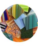 Assorted Wissmach - Oceanside System96 Fusible Glass Sampler Pack 96COE - 4 Oz. - COE96 - Buy Online on GoSupps.com