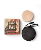 Shower PUK - Argan Oil and Orange 3 in 1 Shower Soap Bar for Body Face and Hair with Shea Butter. Eco Friendly Vegan Plastic-free Moisturising Shower Gel Bar (1x PUK + Travel Case) - Buy Online on GoSupps.com