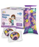 Kids Vomit Bags - Disposable 5 Pack with Cute Dinosaur Print | Leak Proof Self Sealing Emesis Bags for Motion Sickness | Ideal for Travel | Individually Wrapped - Buy Online on GoSupps.com