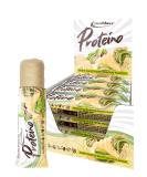 IRONMAXX Proteino protein bar - White Chocolate Pistachio 12 x 30g |High protein bar on a waffle-based with a creamy filling |Suck -reduced protein bar gluten -free and palm oil -free - Buy Online on GoSupps.com
