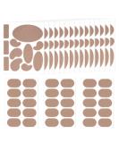 18 Sheets Moleskin Adhesive Pads - Multi-Shaped Anti-Wear Mole Skin Tape for Feet & Heels (Dark Brown) - International Shipping Available - Buy Online on GoSupps.com