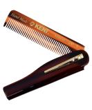 Kent 20T Handmade Folding Pocket Comb for Men Fine Tooth Hair Comb Straightener for Everyday Grooming Styling Hair Beard or Mustache Use Dry or with Balms Saw Cut Hand Polished Made in England Pack Of 3 - Buy Online on GoSupps.com