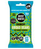 Noisy Snacks - Beef Brisket Crunchy Broad Beans Great Taste Award Winning Hint of Salt & Spicy Healthy Low Calorie Snack High Protein & Fibre Vegan Gluten Free Palm Oil Free 10 x 25g Recyclable Vegan Beef Brisket Broad Beans 250 g (Pack of 1) - Buy Online on GoSupps.com
