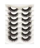 Losha Fluffy Wispy Cat Eye False Eyelashes 7 Pairs Pack - Handmade Natural Faux Mink Lashes (Style5) - Buy Online on GoSupps.com