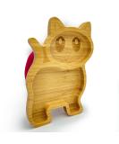 Eco Health Kitten Bamboo Baby Plate - Non-Toxic Suction Cup Toddler Plate - Ideal for Baby Weaning - Hot Pink - Buy Online on GoSupps.com