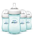 Philips AVENT Natural Bottle Teal 9oz (4 Pack) - BPA-Free Baby Bottles - Buy Online on GoSupps.com