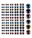 120pcs Glitter Plastic Safety Eyes - 6 Colors, 12mm-20mm Round Eyes for Dolls, Teddy Bears, Toys - DIY Crafts - Buy Online on GoSupps.com