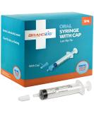 5ml Syringe With Cap (100 Pack) | Oral Dispenser Without Needle, Luer Slip Tip, | Individually Wrapped Medicine Dropper For Infants & Pets - Buy Online on GoSupps.com
