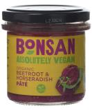 Bonsan Organic Beetroot & Horseradish Pate 6 x 130g - Buy Online on GoSupps.com