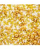 Super Sprinkle Gold Glitter Sugar Ball Mix | Edible Cake Decor for Christmas & Spring | 180g Tortendendeco - Buy Online on GoSupps.com