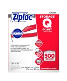 SC Johnson Ziploc Quart Food Storage Bags - 500 Count Medium with Grip 'n Seal Technology - Buy Online on GoSupps.com