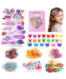 Multicolor Girl Hair Jewelry Set - 786 Pieces Hair Clips & Ties for Toddlers | Perfect Gifts for Little Girls - Buy Online on GoSupps.com