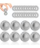 8 Hedgehog Balls & 20 Battery Pressure Rings - Skills Borderline Acupressure Set for Stress Relief & Massage | 3cm Igelball & Silver Rings - Buy Online on GoSupps.com