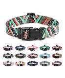 Mercano Adjustable Dog Collar - Soft Nylon Comfortable & Stylish Patterned Collar for Small & Medium Dogs - Ethnic Green (M) - Buy Online on GoSupps.com