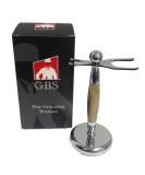 G.B.S Chrome Dual Stand for Shaving Brush & Razor | Premium Accent Holder for Grooming Essentials - Buy Online on GoSupps.com