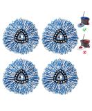 4 Pack Mop Head for EasyWring Spin Mop Refill - New Version Replacement - Buy Online on GoSupps.com