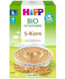 Hipp Organic Unsweetened Cereal Porridge - Five Grains (6 x 200g) - Healthy Baby Food International Shipping - Buy Online on GoSupps.com