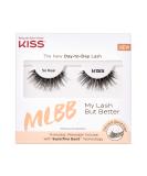 KISS MLBB My Lash But Better Everyday Wearable Volume False Eyelashes with Superfine Band Technology, Easy To Apply, Reusable, Cruelty-Free, Contact Lens Friendly, Style So Real, 1 Pair - Buy Online on GoSupps.com