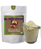 Divine Organics 16 oz Organic Almond Flour Powdered - Gluten Free, Low Glycemic, Non-GMO - 1 Pound Pack - Buy Online on GoSupps.com