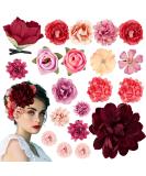 BOFUNX 20 Pieces Flower Hair Clip Flower Hair Clips Girls Hair Clips Children Women Hair Accessories Party Wedding - Buy Online on GoSupps.com