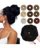 Buy SEGO Large Bun Hairpiece with Elastic Band | Natural Black Hair Extensions for Women - Ponytail Braid & Hair Tie (55g) | International Shipping - Buy Online on GoSupps.com