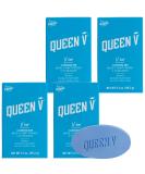 Queen V V Bar - Aloe & Rose Water Cleansing Bar 3.5 oz (Pack of 4) - Buy Online on GoSupps.com