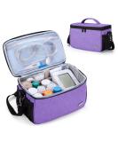 YARWO Purple Medicine Organizer for Pill Bottles and First Aid Kits - Small Storage Bag for Emergency Medical Supplies - Ideal for Family, Office, Car, Travel, Outdoor Activities - Buy Online on GoSupps.com