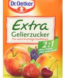 Dr.Oetker gelier sugar Extra 2: 1 500 g finished gelling sugar to make yourself of jams jams & jellies for extra fruitiness & less sweetness vegan - Buy Online on GoSupps.com