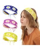 Hippie Hair Bandanas Headbands for Women - 3PCS Crochet Boho Floral Headbands - Daisy-Style - Buy Online on GoSupps.com