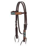 Turquoise Cross Turqoise Beaded Collection Browband Headstall - Buy Online on GoSupps.com