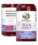 MaryRuth Organics Liquid Iron Supplement Prenatal & Postnatal for Pregnant & Lactating Iron Deficiency Immune Support Sugar/Gluten Free Vegan Non-GMO 15.22 Fl Oz Berry - Buy Online on GoSupps.com