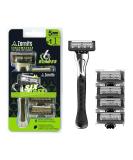 UltraSmooth Razor | Premium Shaving Experience for All Skin Types | 6 Precision Blades for Effortless Glide & Comfort - Buy Online on GoSupps.com