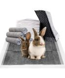 Fhiny Rabbit Pee Pads 100ct - Disposable Charcoal Bunny Pads for Dogs, Cats, Small Pets - Leak-Proof & Super Absorbent Potty Training Pad - 13 x 18 inches - Buy Online on GoSupps.com