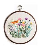 Maydear Stamped Embroidery Kit for Beginners - Cross Stitch Starter Kit with Hoop, Threads, Scissors - Herborist4 - Buy Online on GoSupps.com