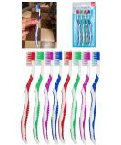 8Pcs Soft Toothbrushes for Adults and Kids 19cm Travel Toothbrush with Extra Soft and Gentle Bristle for Oral Hygiene of 3+Y Kids 8 Pack - Buy Online on GoSupps.com