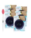 COVERGIRL Smoothers Pressed Powder - Translucent Honey 0.32 OZ | Lightweight Natural Finish | Pack of 6 with Nose Cleaning Brush - International Shipping Available - Buy Online on GoSupps.com
