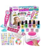 BATTOP Kids Nail Polish Set for Girls  Nail Art Kits with Nail Dryer & Glitter Pen  Quick Dry & Peel Off & Non-Toxic Nail Polish Birthday Gifts for Girls Ages 8-12 - Buy Online on GoSupps.com