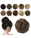 Shop Sofeiyan Hair Part Tendrils Updos - Wavy Chignon Hair Extensions for Women in Light Ash Brown & Golden Brown | 40g - Buy Online on GoSupps.com