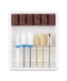 Professional Diamond Ceramic Nail Drill Bits for Acrylic Nails - 6Pcs Set - Buy Online on GoSupps.com