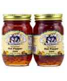 Amish Wedding All Natural Hot Pepper Jam 18 oz (Pack of 2) - Authentic Old Fashioned Recipe - Buy Online on GoSupps.com