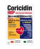 Coricidin HBP, Decongestant-Free Cold Symptom Relief for People with High Blood Pressure, Maximum Strength Cold & Flu Day+Night Liquid Gels, 24 Count New - Buy Online on GoSupps.com