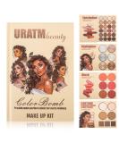 4-Layer Book-Style Foldable Makeup Palette Set | 43 Professional Shades | Contour Blush Highlight Eyeshadow | Portable & Long-Lasting | Perfect Gift for All Skin Tones | Glimmer Horizon - Buy Online on GoSupps.com