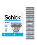 Buy Schick Hydro 5 Sense Hydrate Razor Refills for Men - 8 Count | International Shipping Available - Buy Online on GoSupps.com