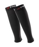 Calf Compression Sleeves For Women & Men (Unisex) Leg & Shin Splints Support - Running Cycling Gym Travel Flight L-XL Black - Buy Online on GoSupps.com
