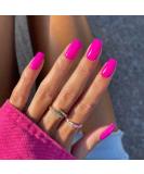 Hot Pink Press on Nails Medium Length Xcreando Square Fake Nails Kit Acrylic Set Summer Nails Glue on Natural Short Press on Nails Acrylic Glue on Nails for Women24PCS - Buy Online on GoSupps.com