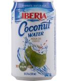 Iberia Coconut Water with Pulp 10.5 fl oz - Pack of 24 | Natural Hydration Drink - Buy Online on GoSupps.com