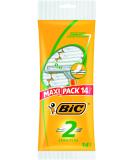 BIC 2 Sensitive Men s Razors 14 Pack for Smooth Shaving | International Shipping Available - Buy Online on GoSupps.com